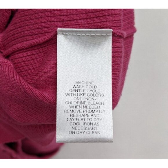 Spring & Mercer Women's Sweater Size L Pink Dolman 3/4 Sleeve - Picture 11 of 13